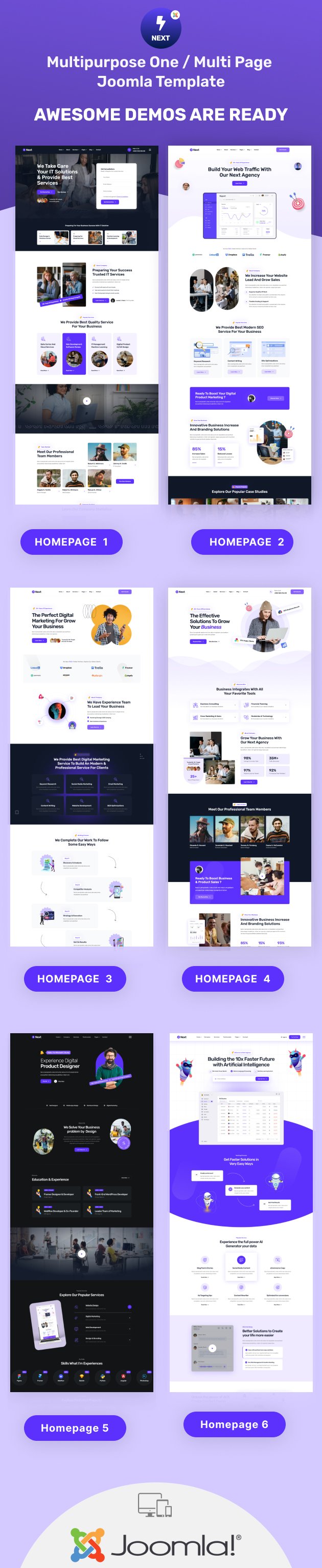Next - Multipurpose Responsive Joomla Template